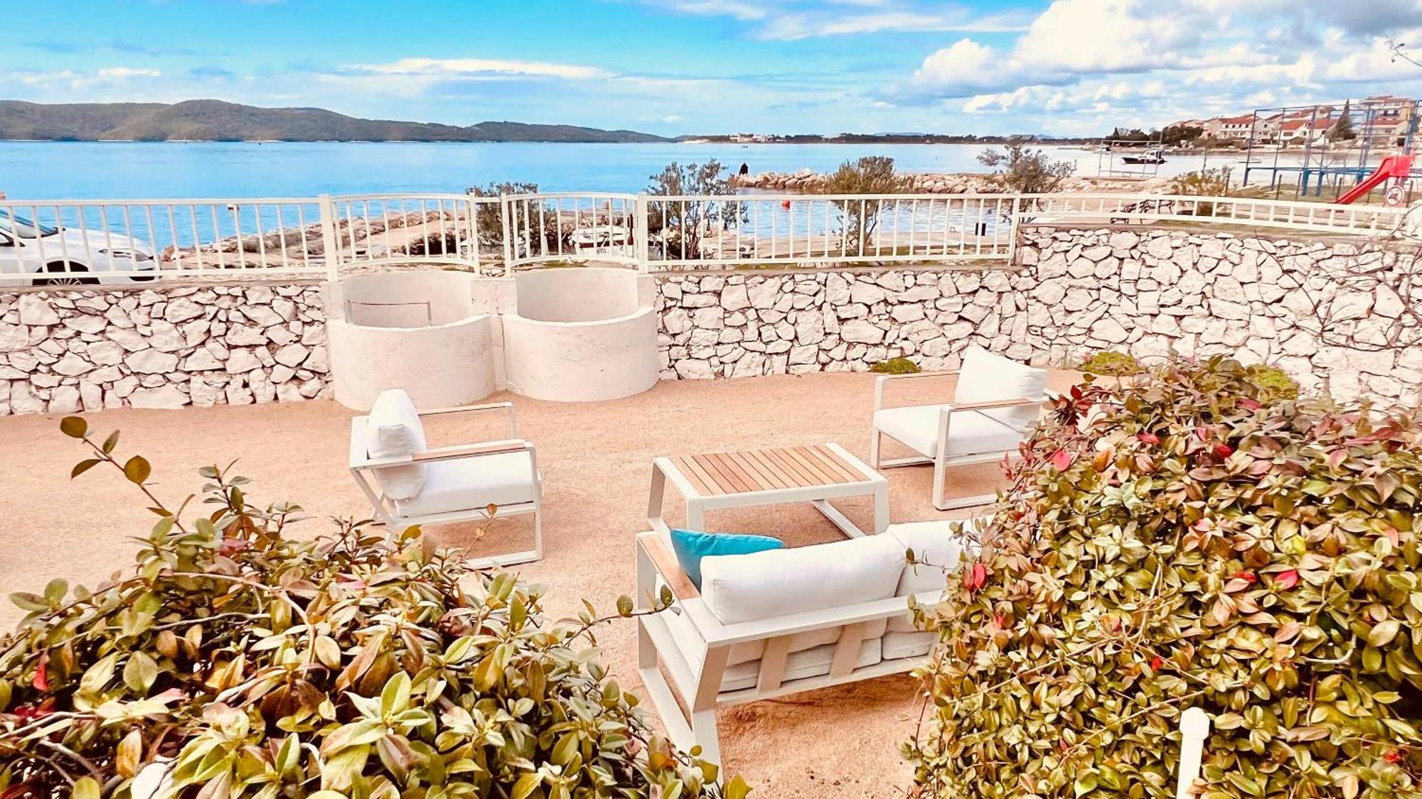 Luxury Beach Villa W Sea Sunset Views Sibenik Exterior photo